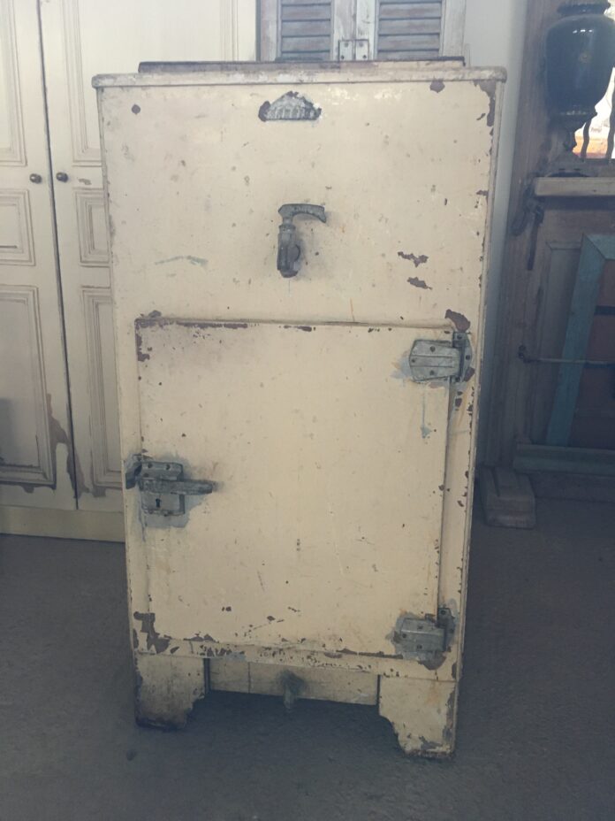 old ice refrigerator