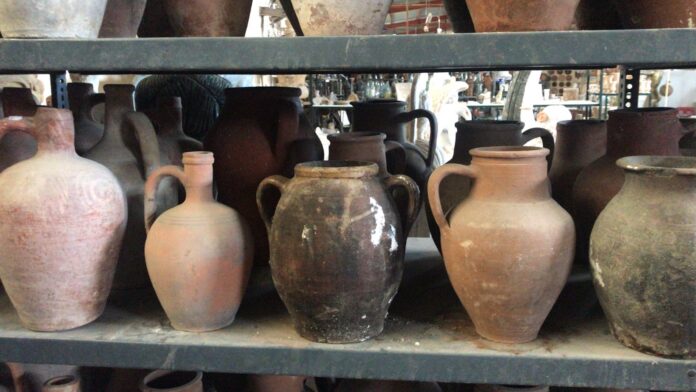 Urns of clay