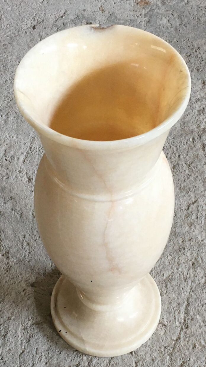 Marble onix vase