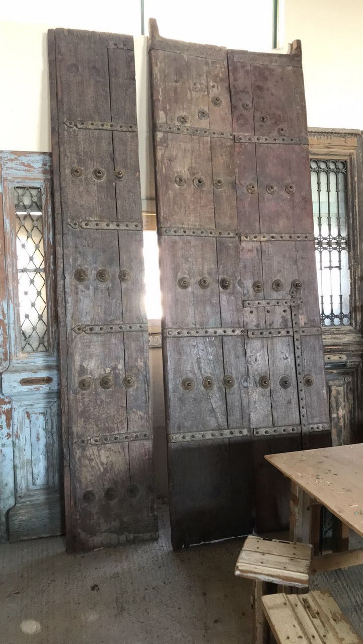 greek old door