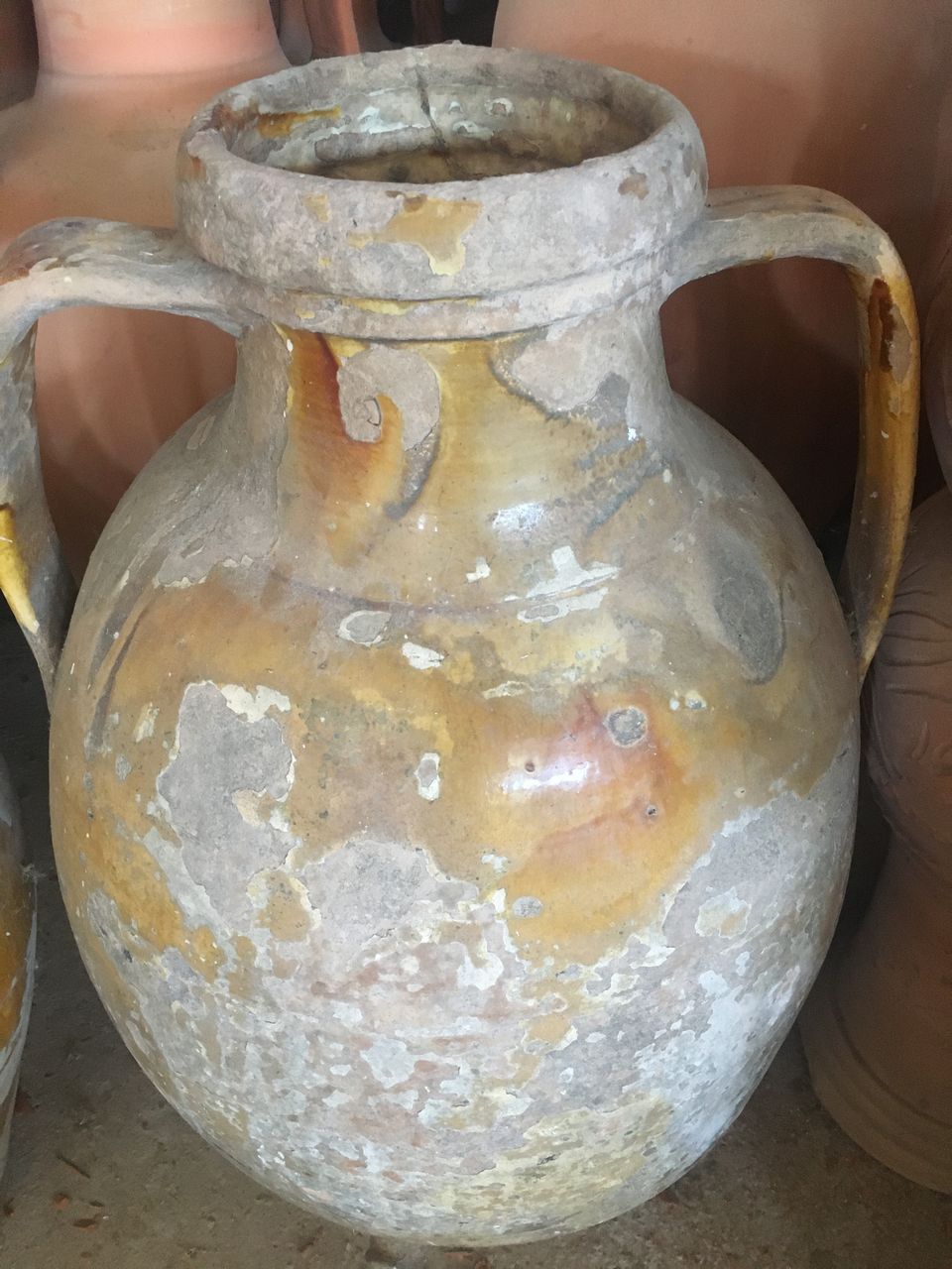 greek old pots, ceramics, olive oil pots, oil jars, island terracota