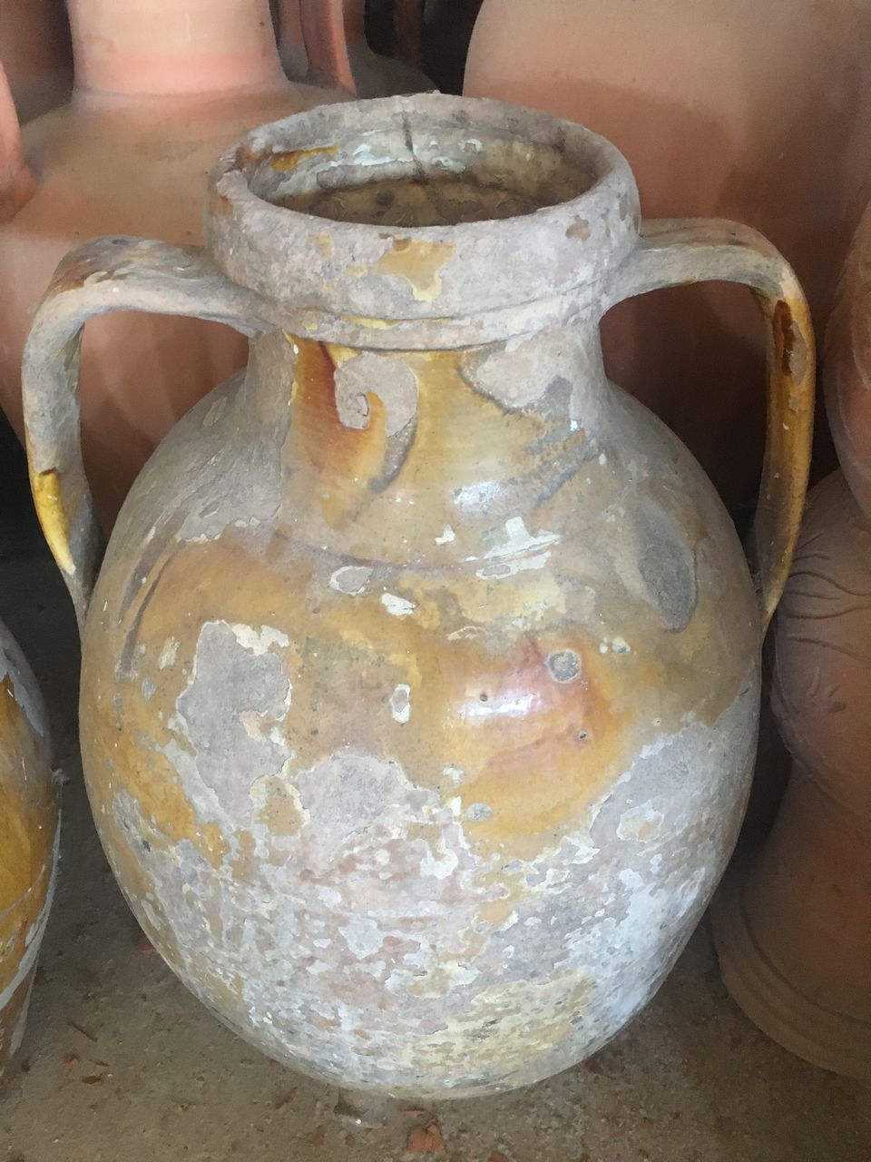 greek old pots, ceramics, olive oil pots, oil jars, island terracota