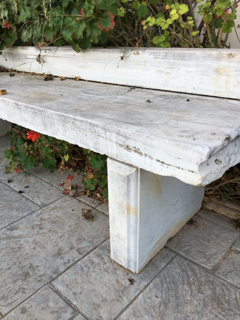 bench greek old marble