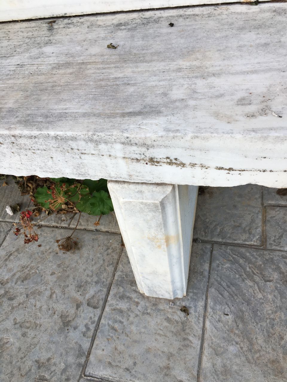 bench greek old marble