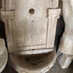 sink greek old marble