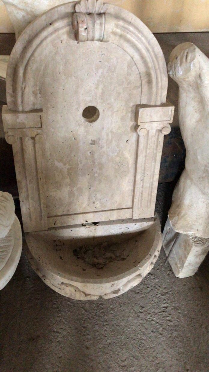 sink greek old marble
