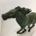horse bronze made with the ancient technique