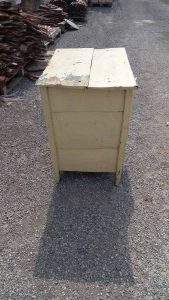 ld small wooden cupboard, cabinet, handmade , with 2 wooden locks