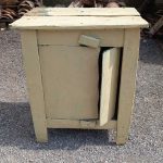 old small wooden cupboard, cabinet, handmade , with 2 wooden locks