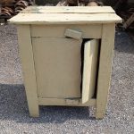 old small wooden cupboard, cabinet, handmade , with 2 wooden locks