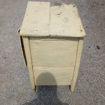 old small wooden cupboard, cabinet, handmade , with 2 wooden locks