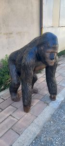 gorilla statue, sculpture wild animal, decorative
