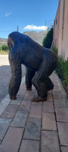 gorilla statue, sculpture wild animal, decorative