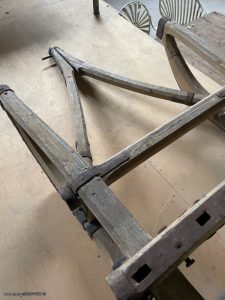 old wooden sledge, bob sledge, Santa's sleigh, bob sleigh, sled, handmade,... antique, vintage, old,... it is crafted out of wood which makes  it both light and strong, old handmade wood